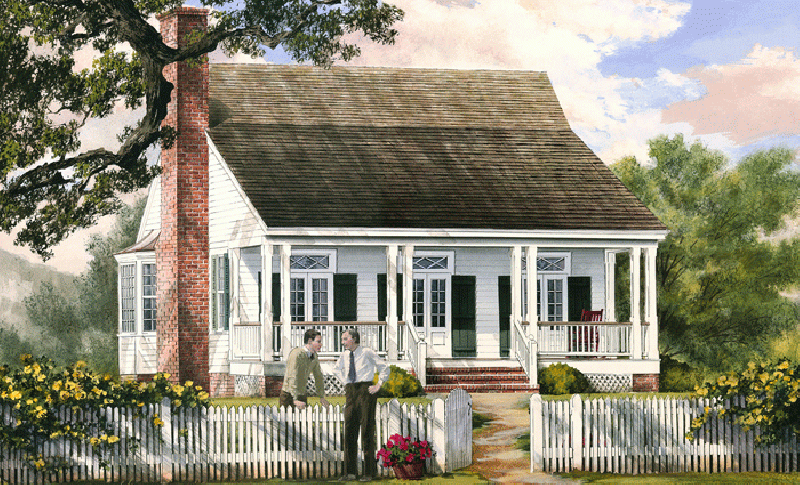 William E Poole Designs Cajun Cottage